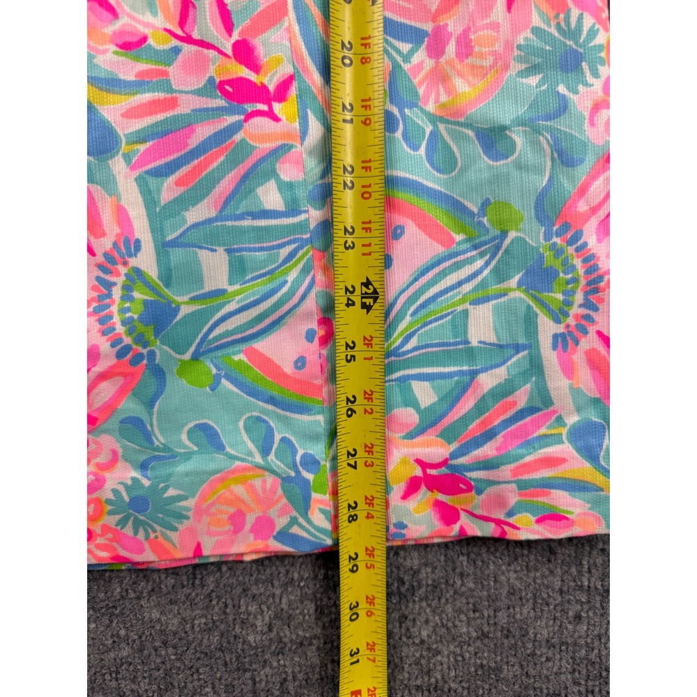 Lilly Pulitzer Tropical Punch Shelli Stretch Dress Floral Cotton Adj Strap Sz 8 - Picture 11 of 15